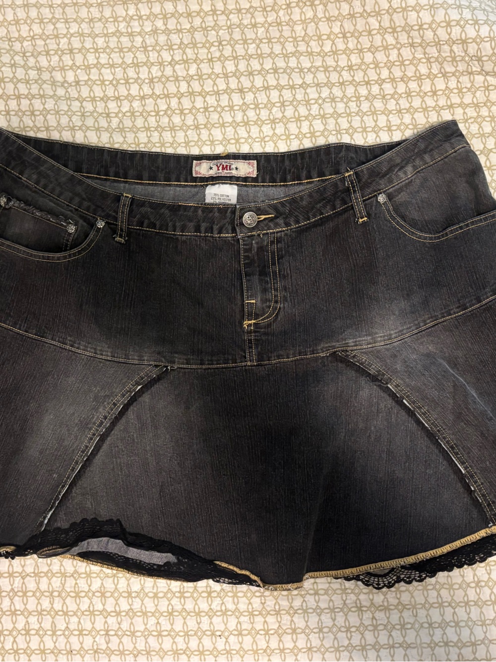 YMI jeans plus mini skirt